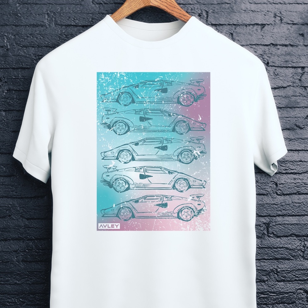 Lamborghini T-Shirt, Original Design, White